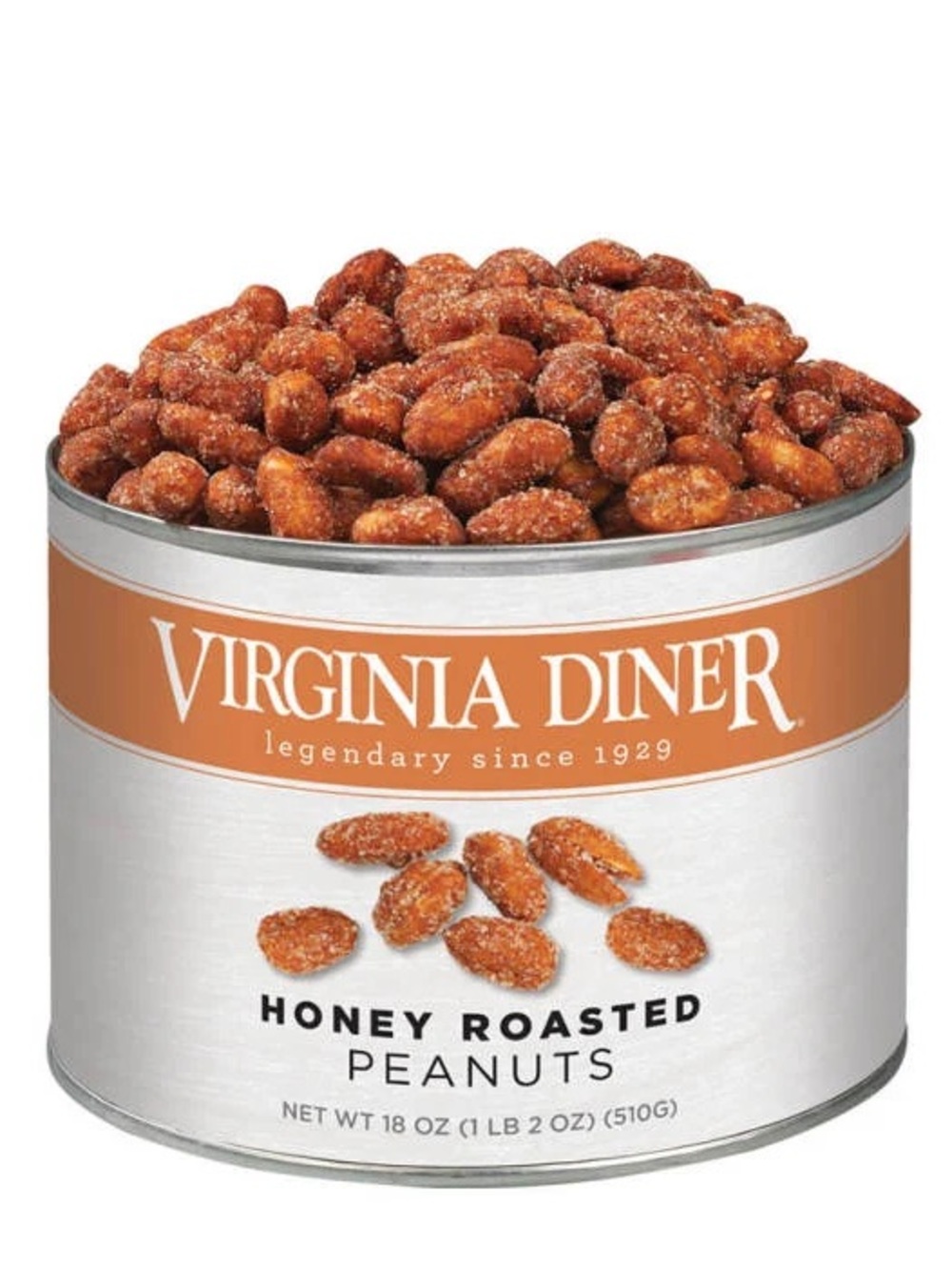 9 oz Can Honey Roasted Peanuts Virginia made